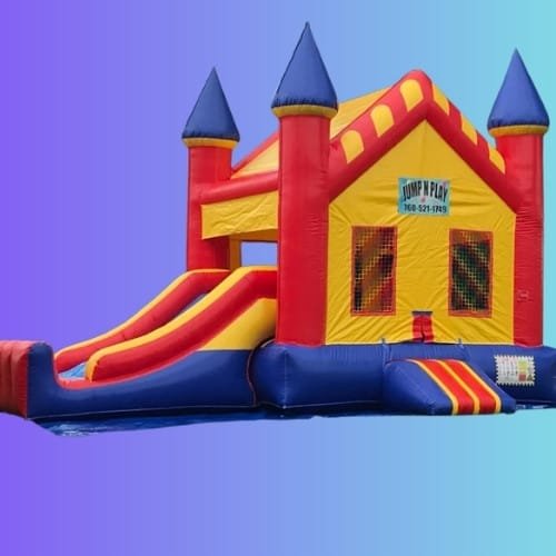 2-1 Castle Slide Combo Basketball Hoop