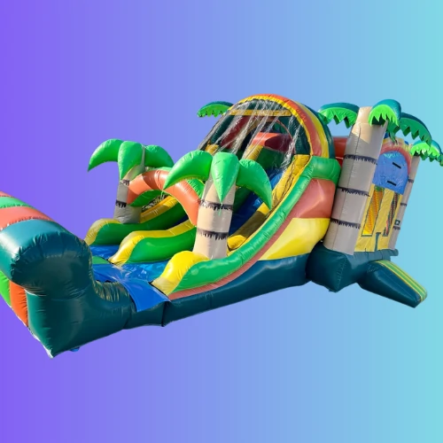 4in1 Mega Tropical Double Slide Combo Basketball Hoop