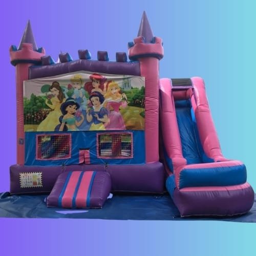 5 in 1 Pink Castle Slide Combo Princes