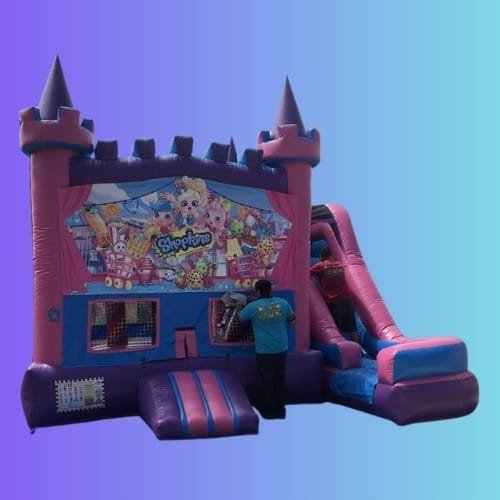 5 in 1 Pink Castle Slide combo Shopkins