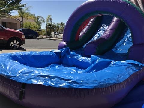 4 in 1 Castle Balloon Water Double Slide