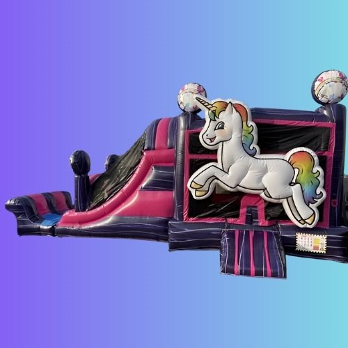 Unicorn 3D 4in1 Double Slide Combo Basketball Hoop