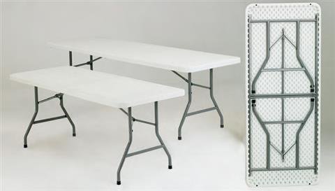 6ft Rectangular Folding Tables 6-8 people