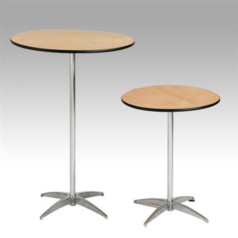 30” or 42” Height Inch Round Cocktail Table