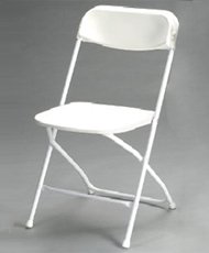 White, Folding, Chairs