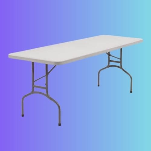 6ft Rectangular Folding Tables 6-8 people
