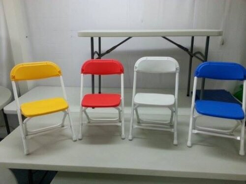 Kids Plastic Folding Chairs & Assorted Colors