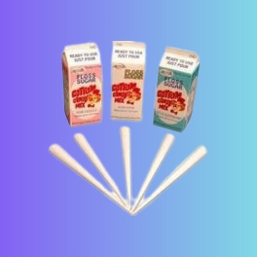 Cotton Candy Floss/Sugar with Cones