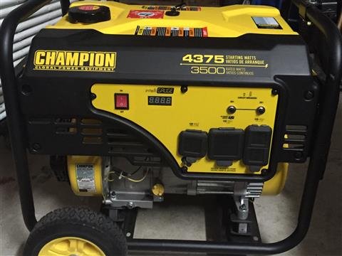 Champion /4,375W 20V AC Power Two of Your Jumpers or Concessions