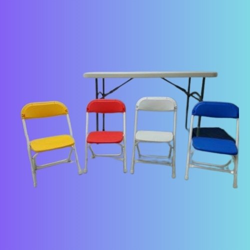Kids Plastic Folding Chairs & Assorted Colors