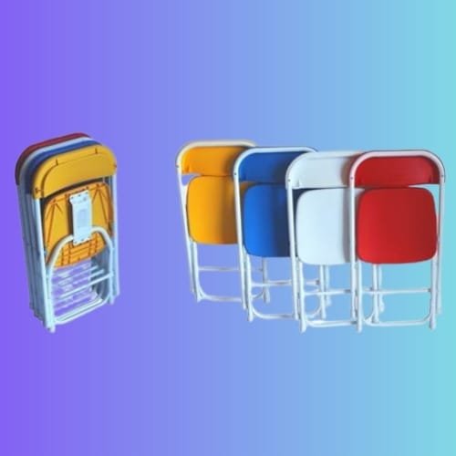 Kids Plastic Folding Chairs & Assorted Colors