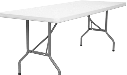8ft Rectangular Table 10 People