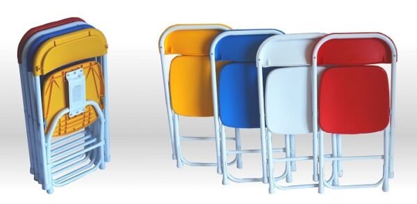Kids Plastic Folding Chairs & Assorted Colors - Image 4