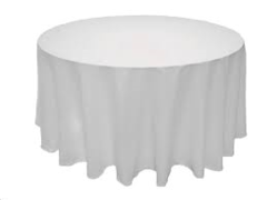 48″ White Round Party Table 5-6 Person